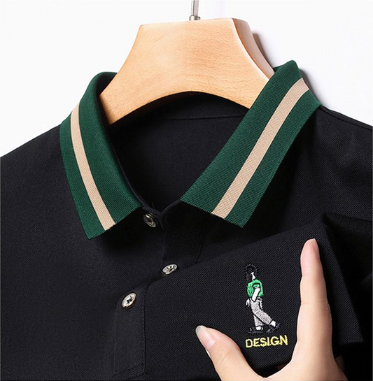 Vintage Golfer’s Emblem Polo T-Shirts