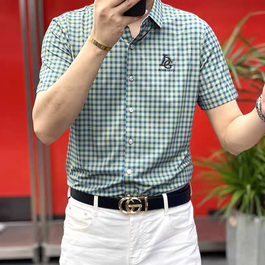 GridCrest Luxe Check Shirt